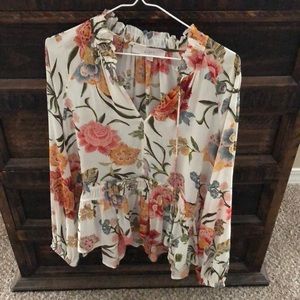 Loft floral peplum top